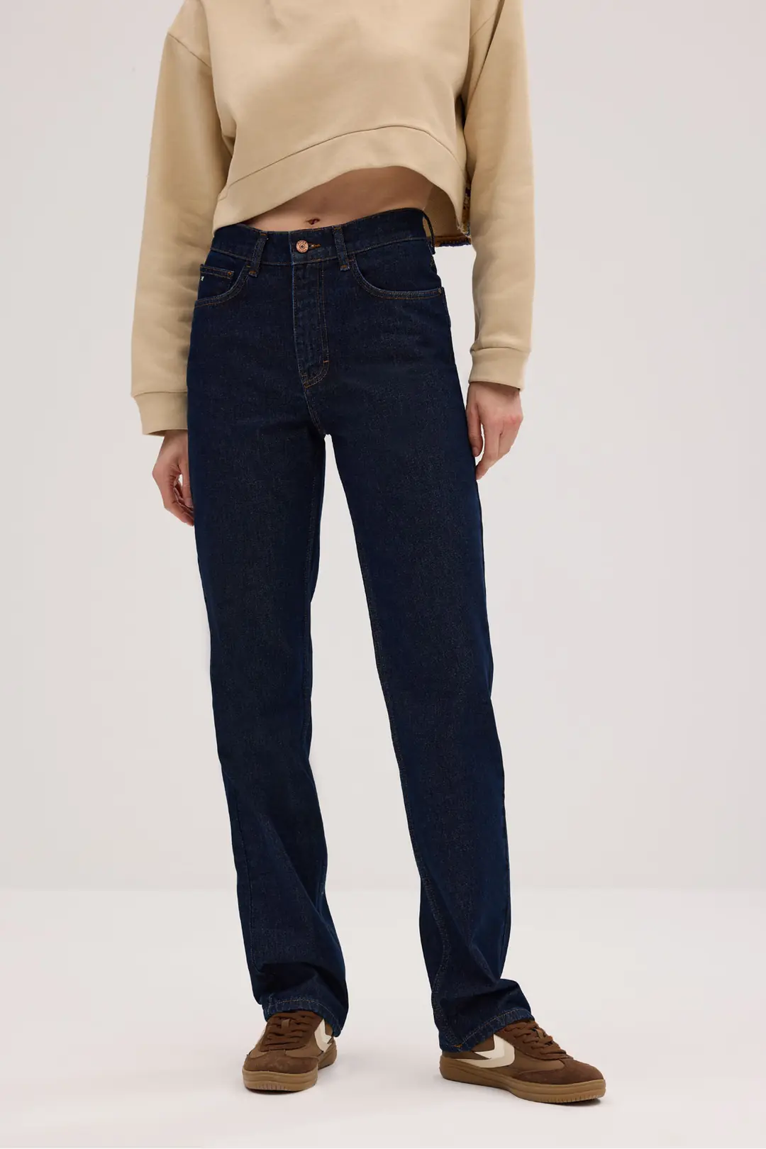 MTS25 – Kadın Straight Fit Normal Bel Düz Paça Jean Pantolon