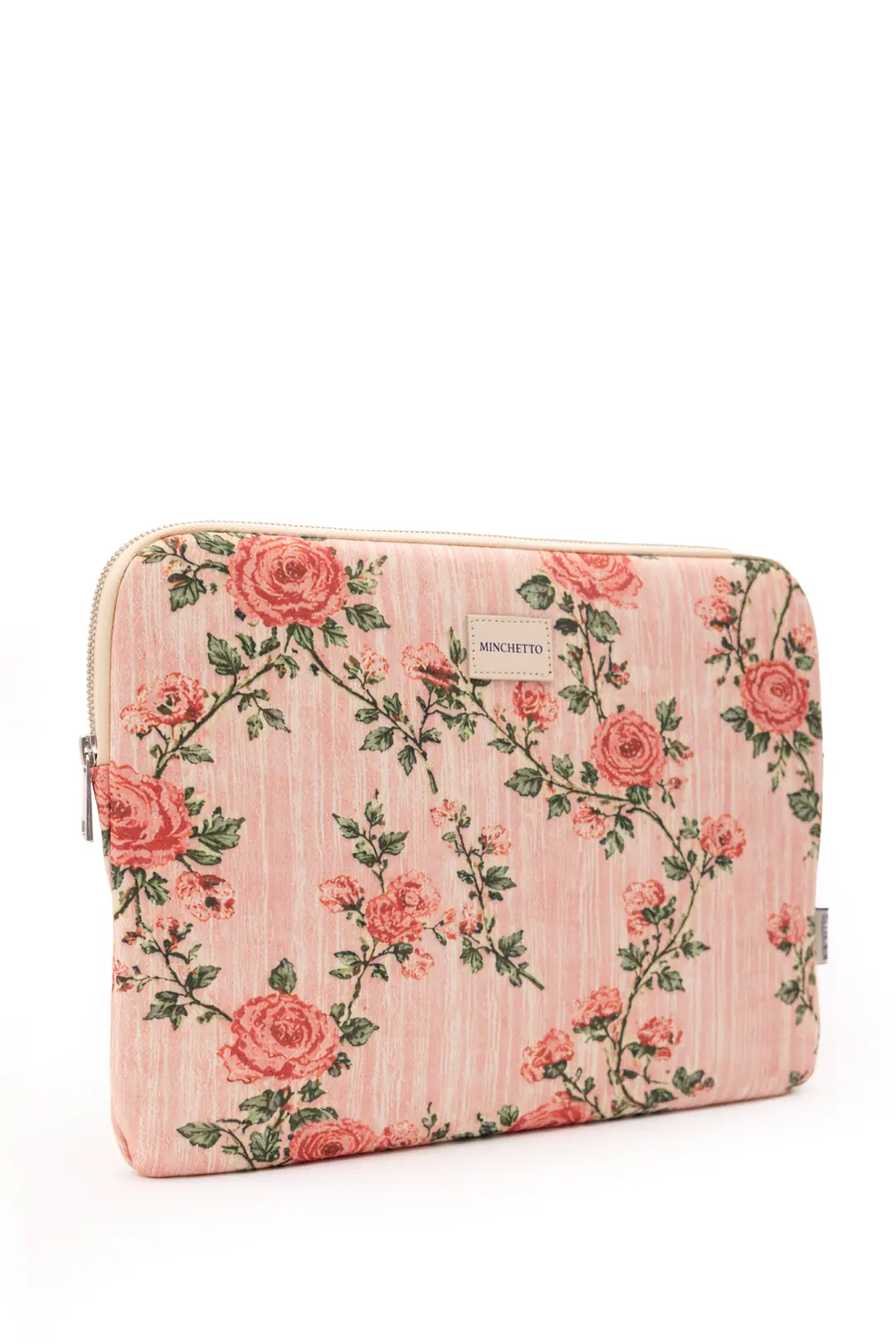Forte 13-14 İnç Pembe Floral Desenli Laptop Kılıfı