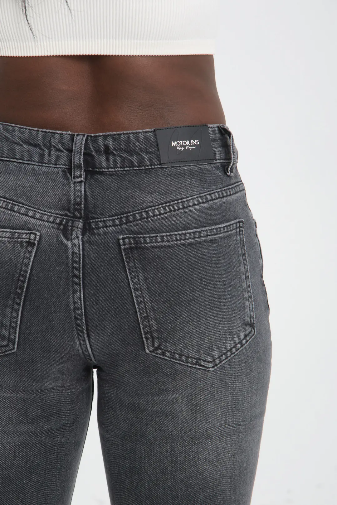Flare Kadın Antrasit Rigid 5 Cep Denim Jean Kot Pantolon