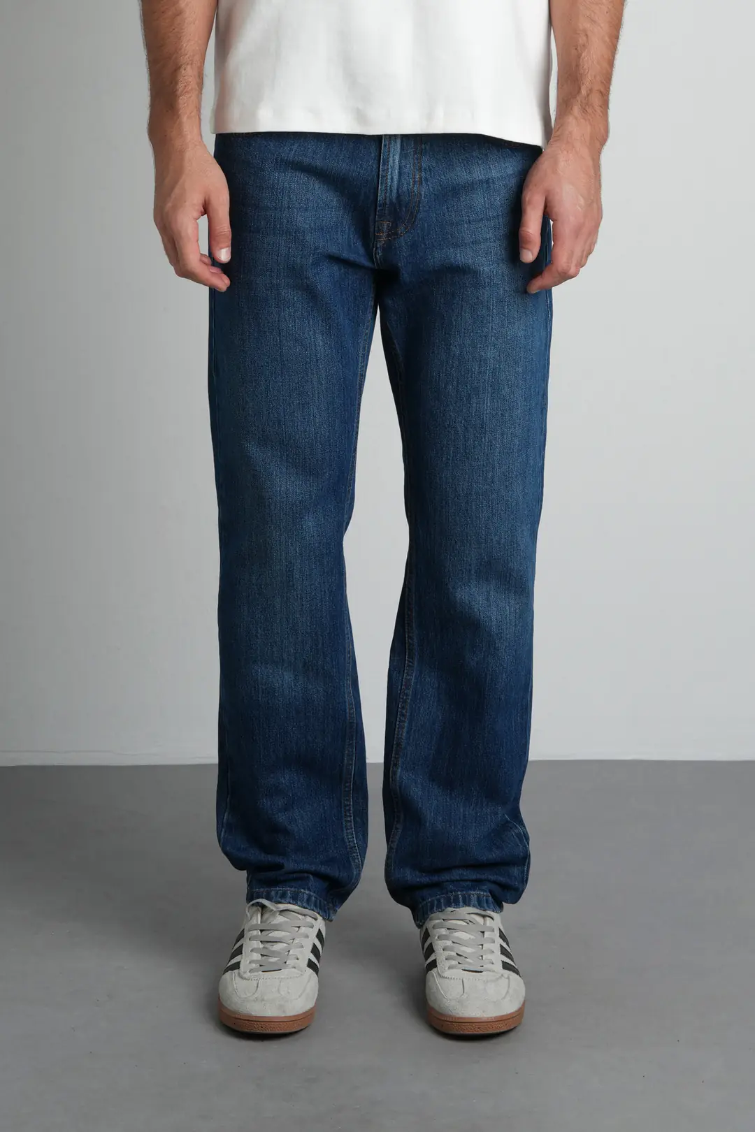 Mavi Tapered Fit Normal Bel Likralı Erkek Jean Pantolon