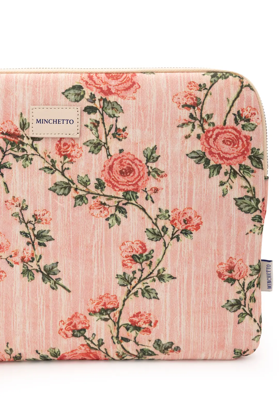 Forte 15-16 İnç Pembe Floral Desenli Laptop Kılıfı