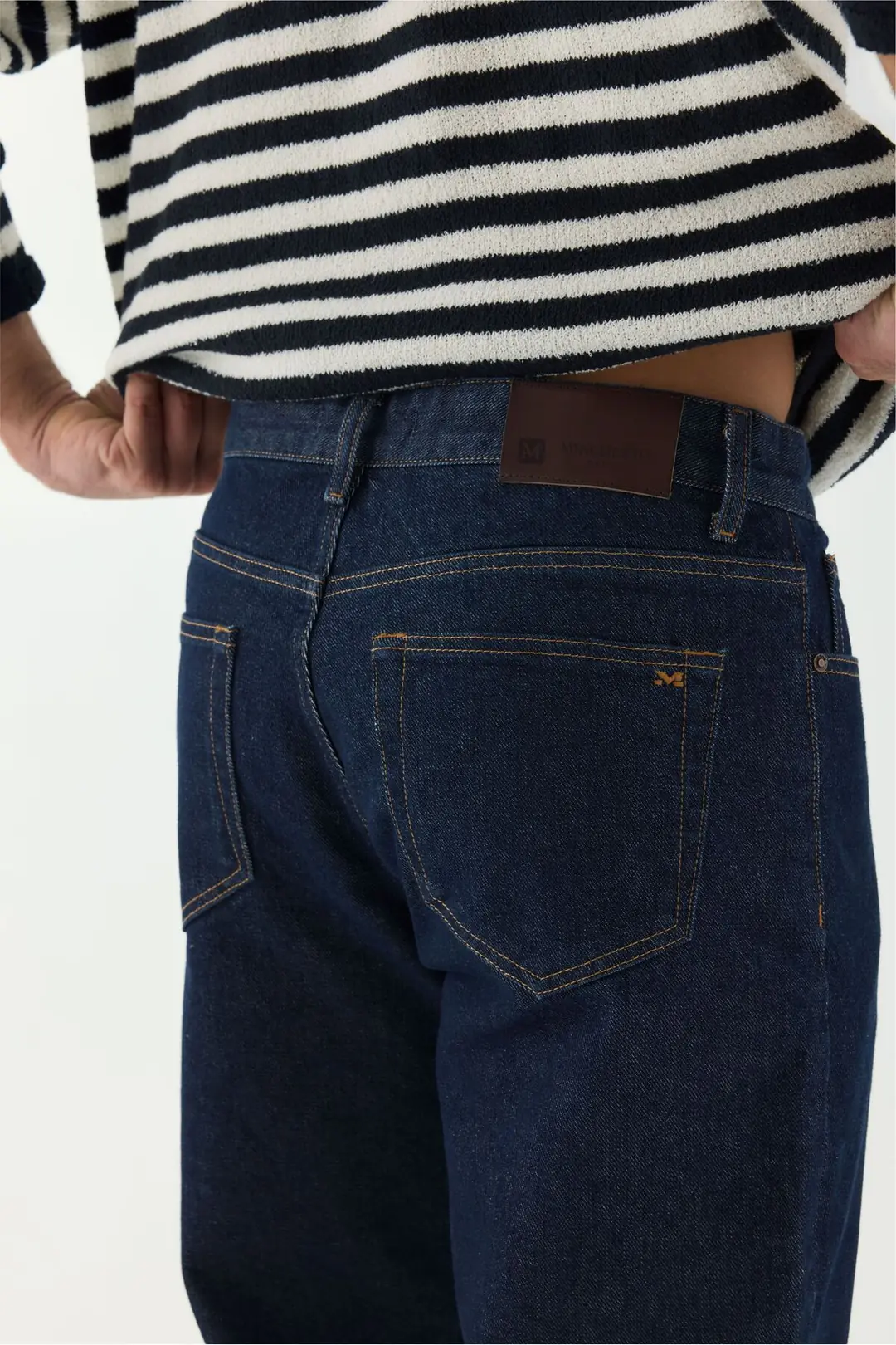 Regular Erkek Mavi Rigid Normal Bel 5 Cep Denim Jean Kot Pantolon