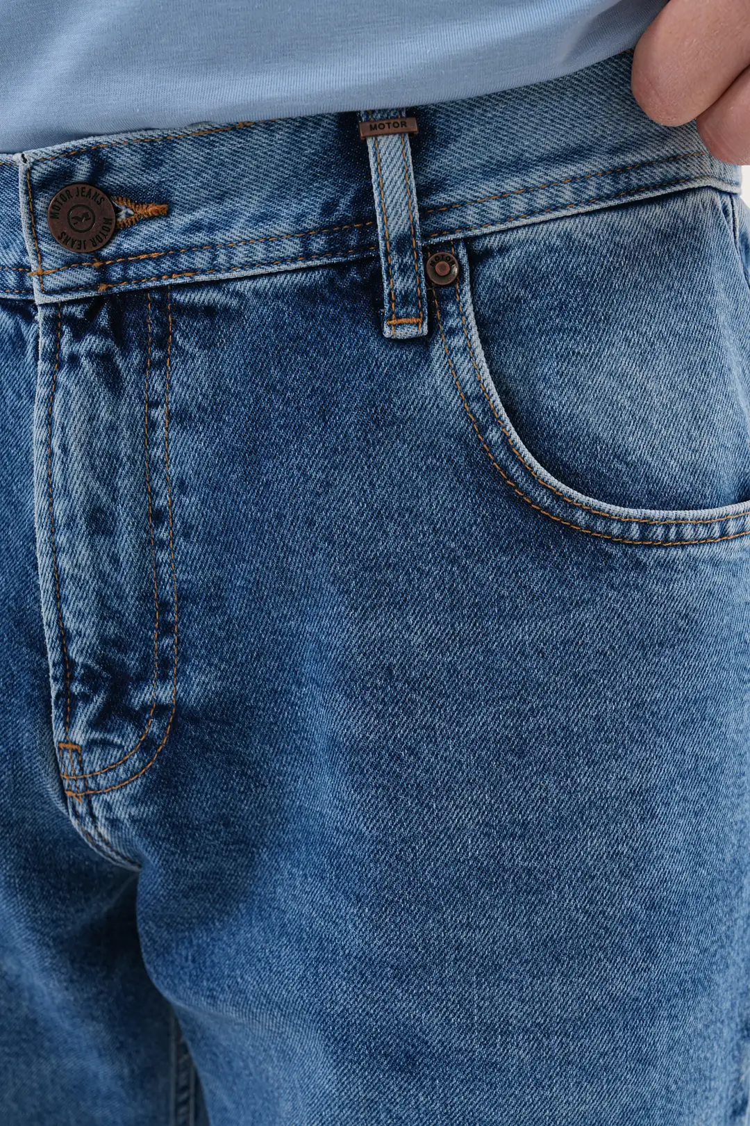 7021 - Erkek Baggy Fit Normal Bel  Geniş Paça Jean Pantolon
