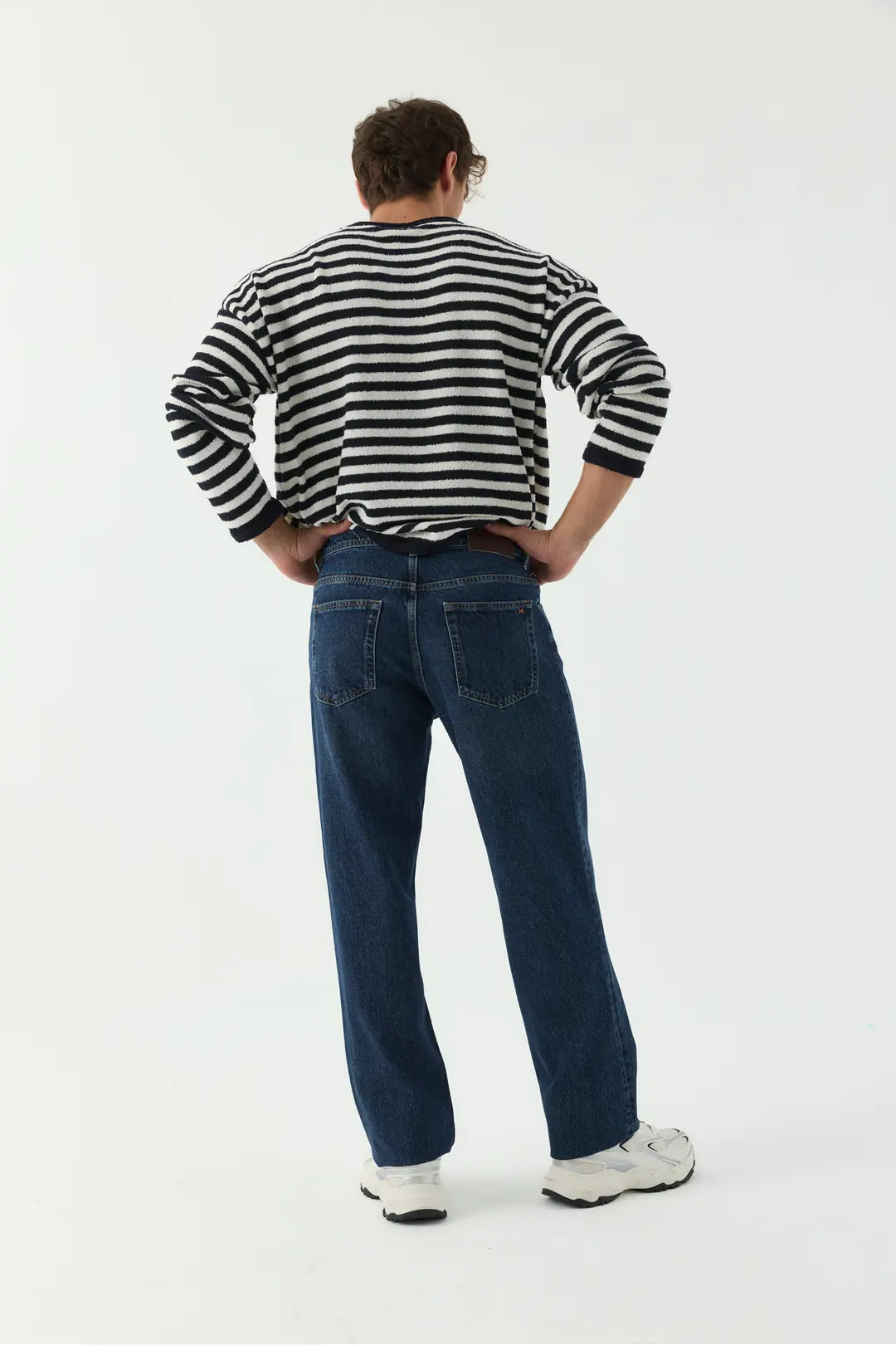 7021 - Erkek Baggy Fit Normal Bel  Geniş Paça Jean Pantolon