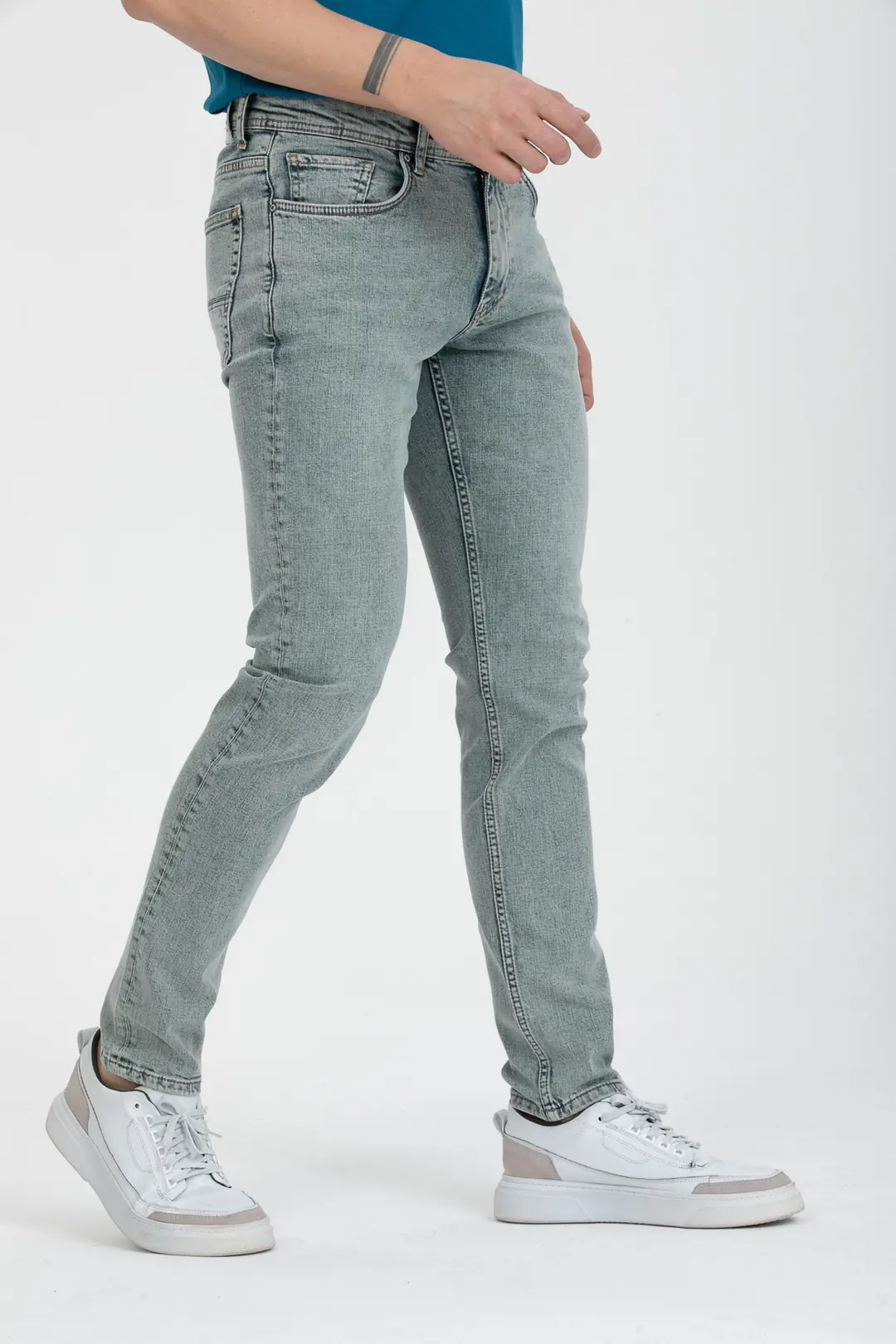 Slim New Moscova Günlük Erkek Strech Jean Normal Bel Fashion 5 Cep Kot Pantolon