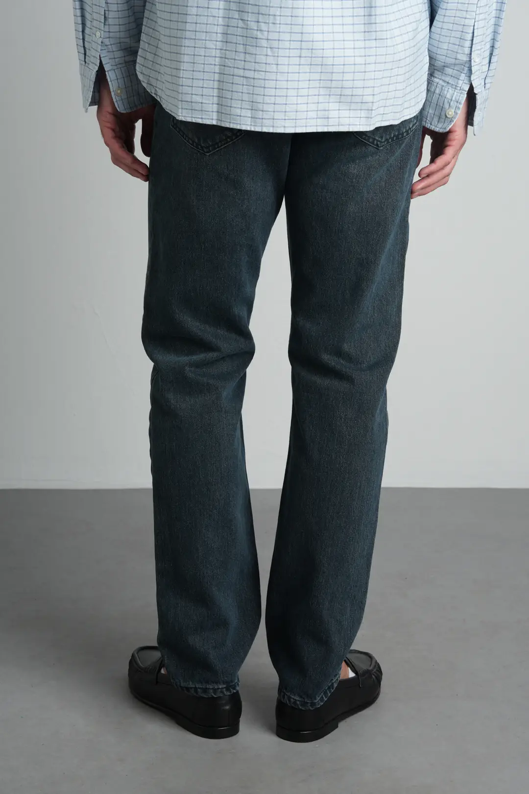 Mavi Kahverengi Straight Fit Normal Bel Pamuklu Erkek Jean Pantolon