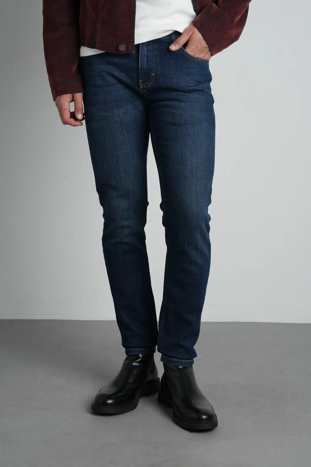 Mavi Slim Fit Normal Bel Likralı Erkek Jean Pantolon
