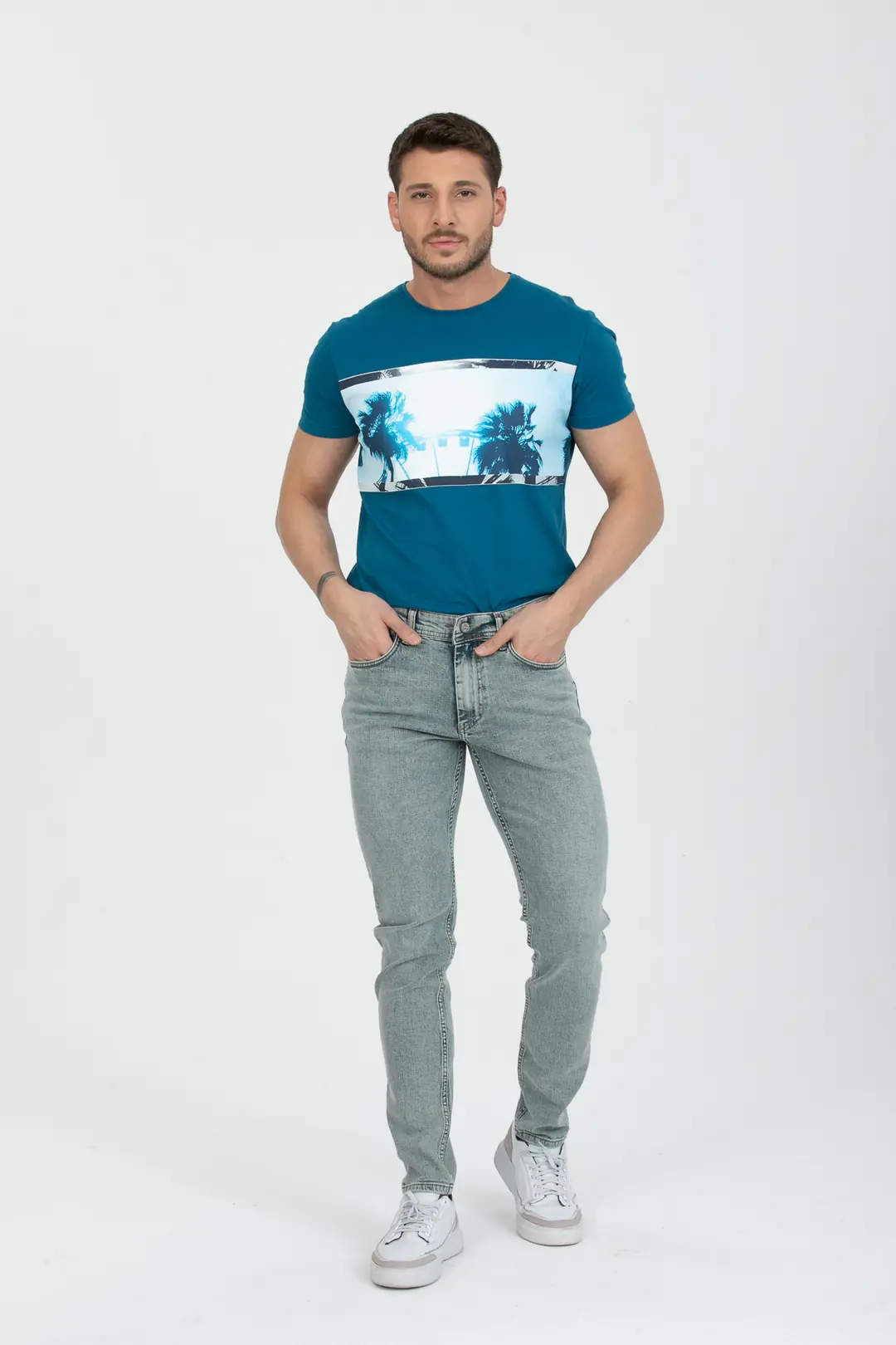 Ürün görseli: Slim New Moscova Günlük Erkek Strech Jean Normal Bel Fashion 5 Cep Kot Pantolon