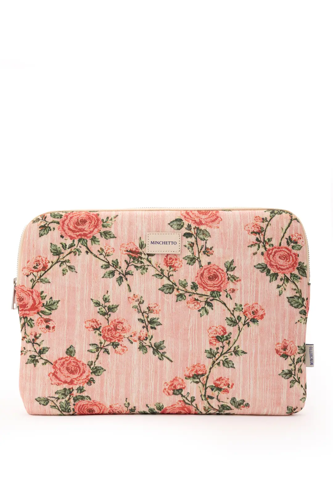 Ürün görseli: Forte 15-16 İnç Pembe Floral Desenli Laptop Kılıfı