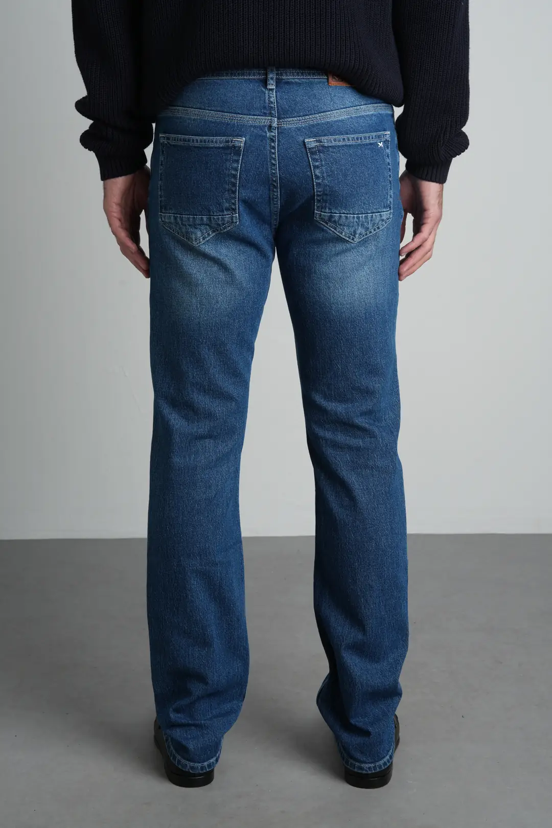 Açık Mavi Straight Fit Normal Bel Likralı Erkek Jean Pantolon