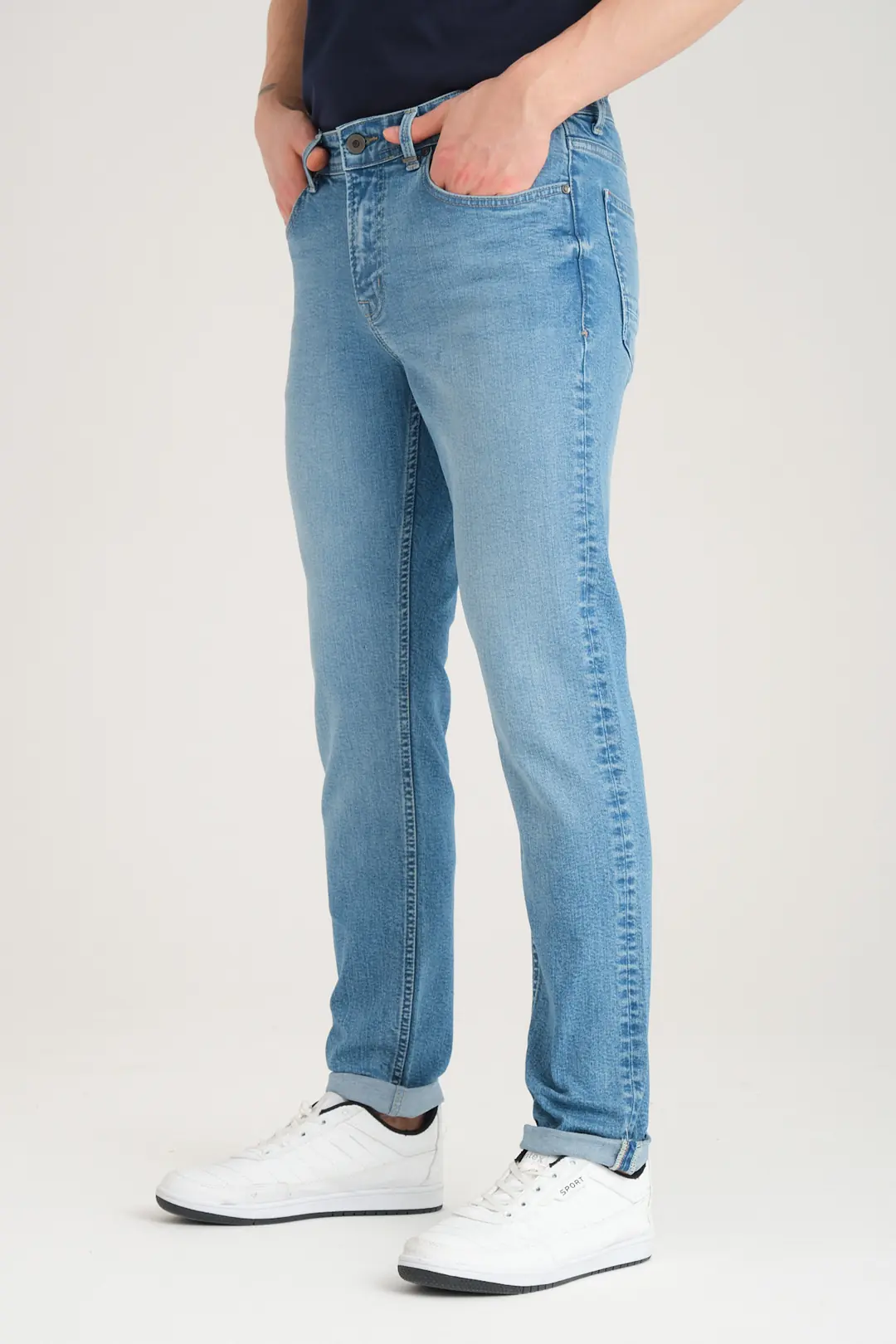 Slim D268 Günlük Erkek Straight Strech Jean Normal Bel Young 5 Cep Kot Pantolon