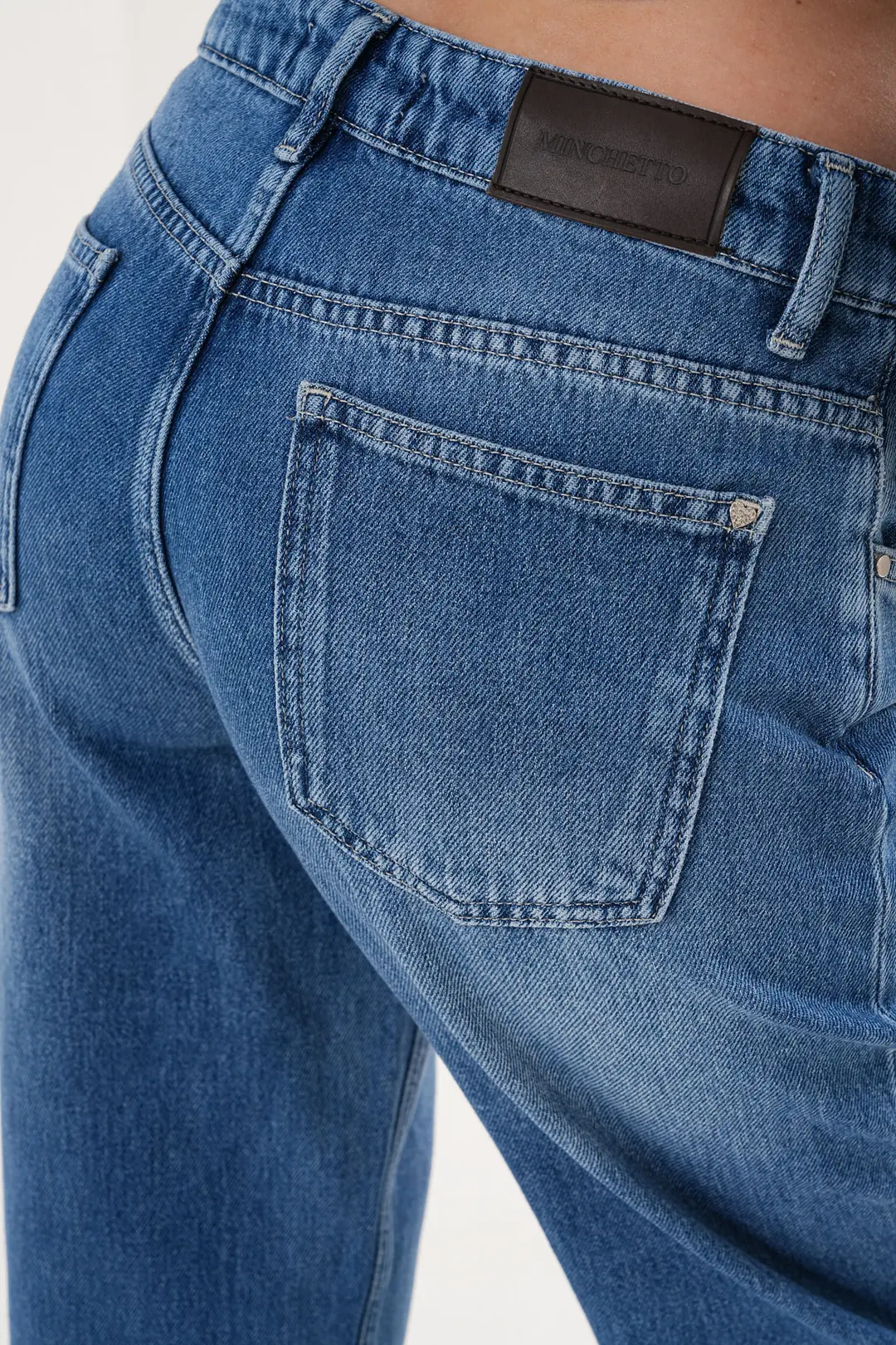 6016 - Kadın Normal Bel Wide Leg Jean Pantolon