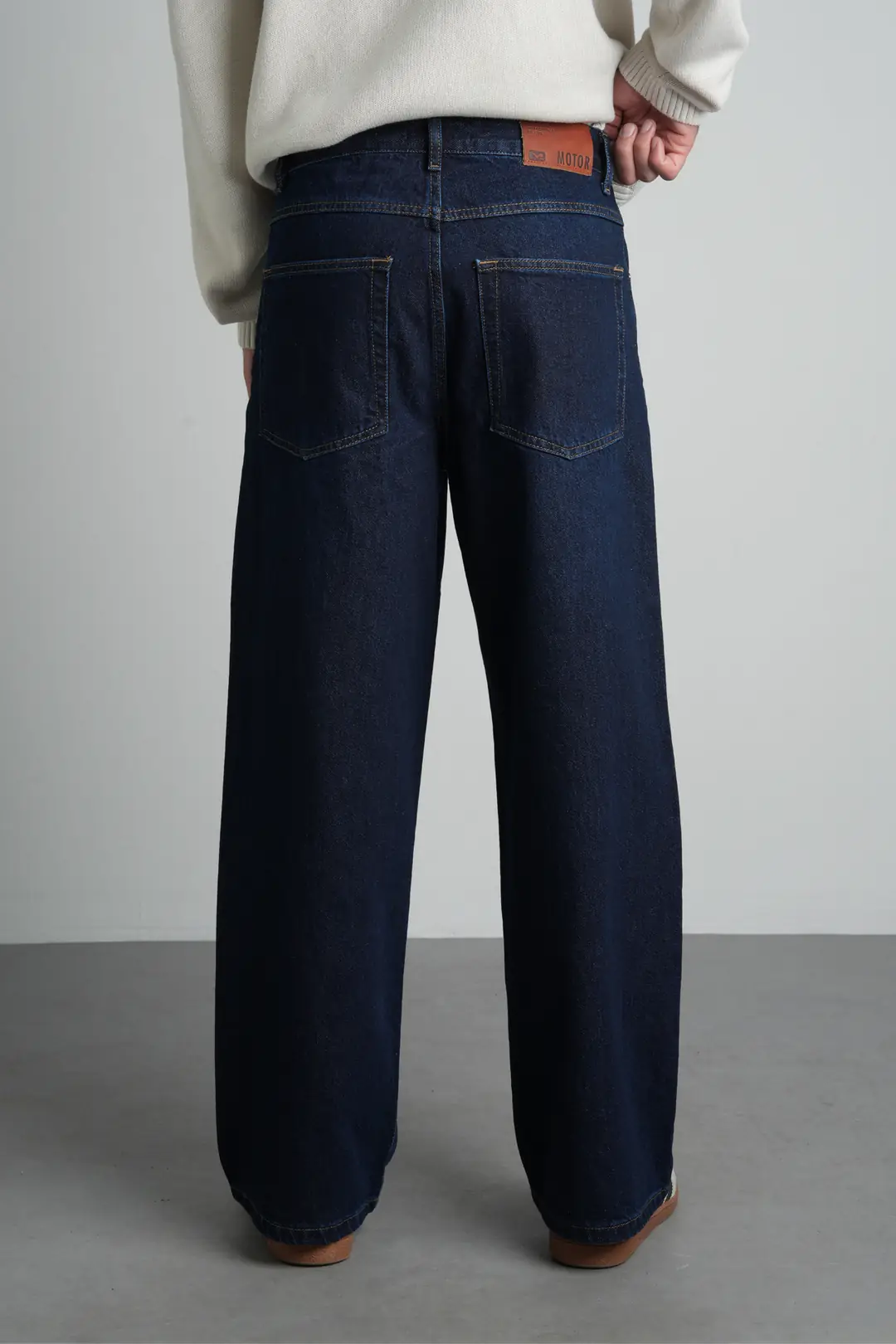 Wide Baggy Fit Normal Bel Erkek Jean Pantolon