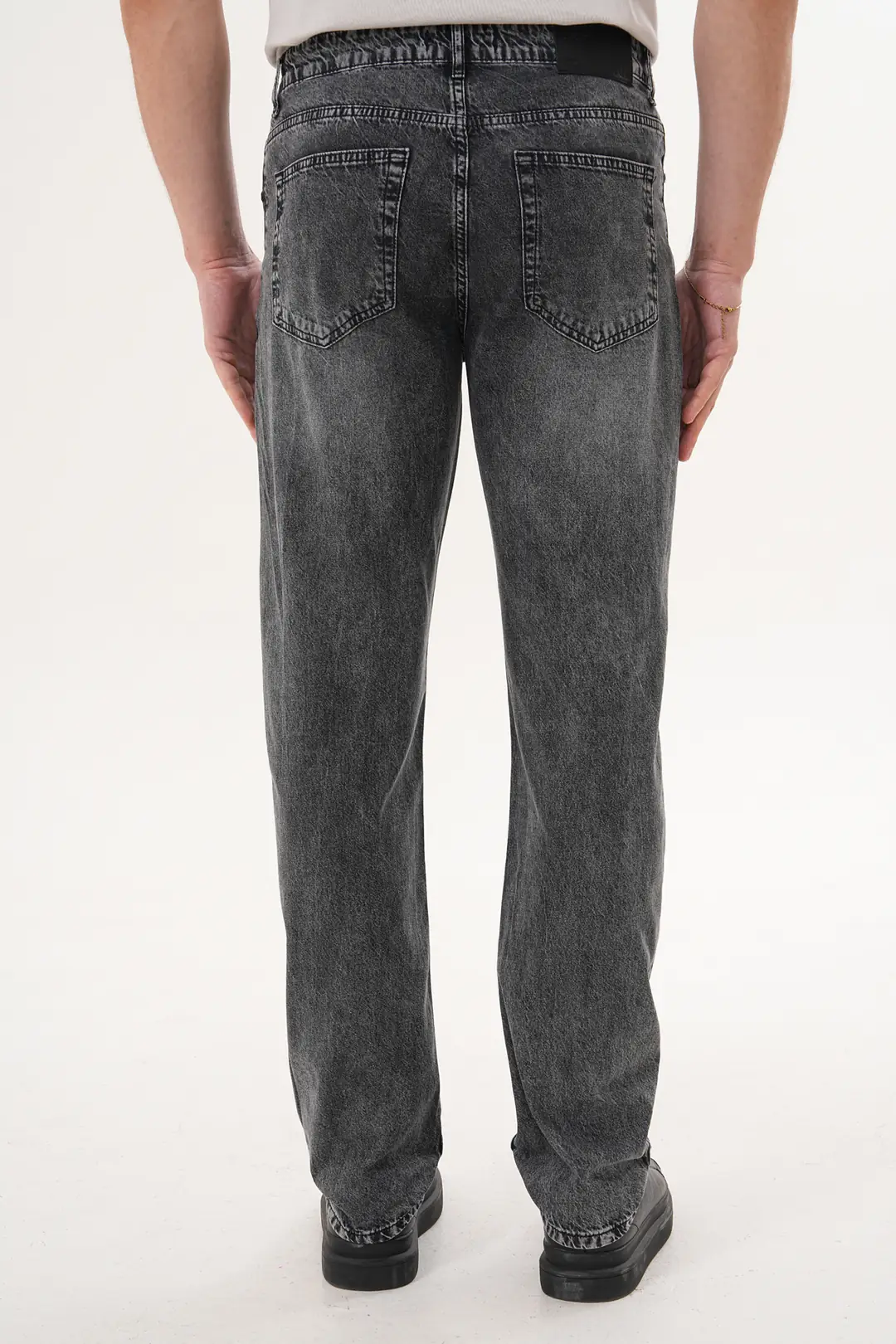 7006 - Erkek Normal Bel Straight Fit Boru Paça Jean Pantolon