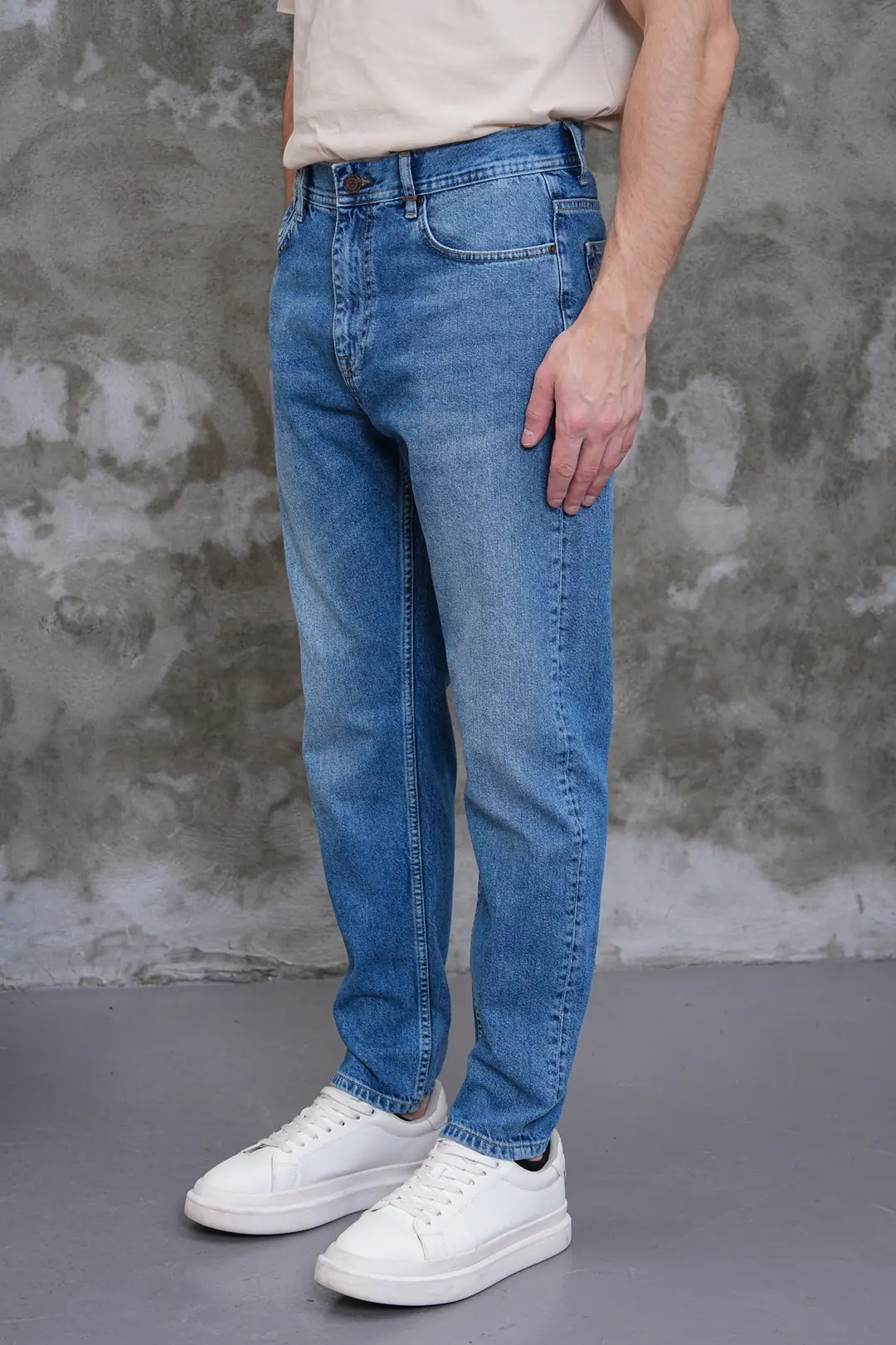 7007 - Erkek Normal Bel Tapered Fit Jean Pantolon
