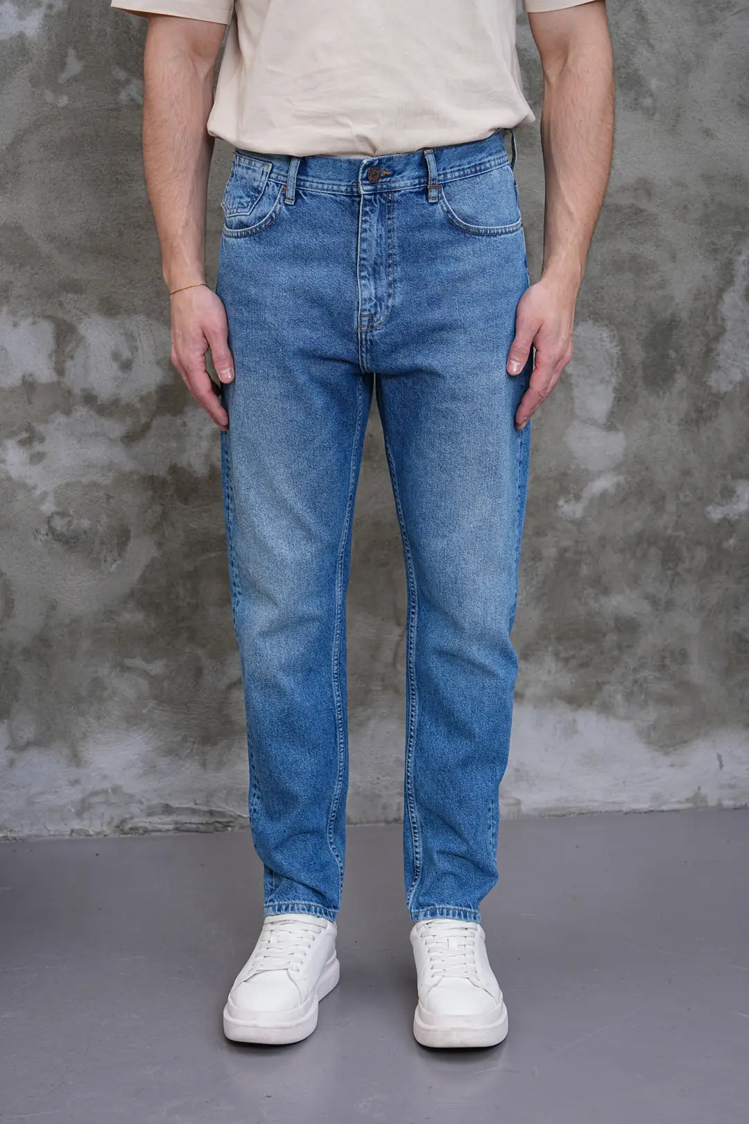 7007 - Erkek Normal Bel Tapered Fit Jean Pantolon