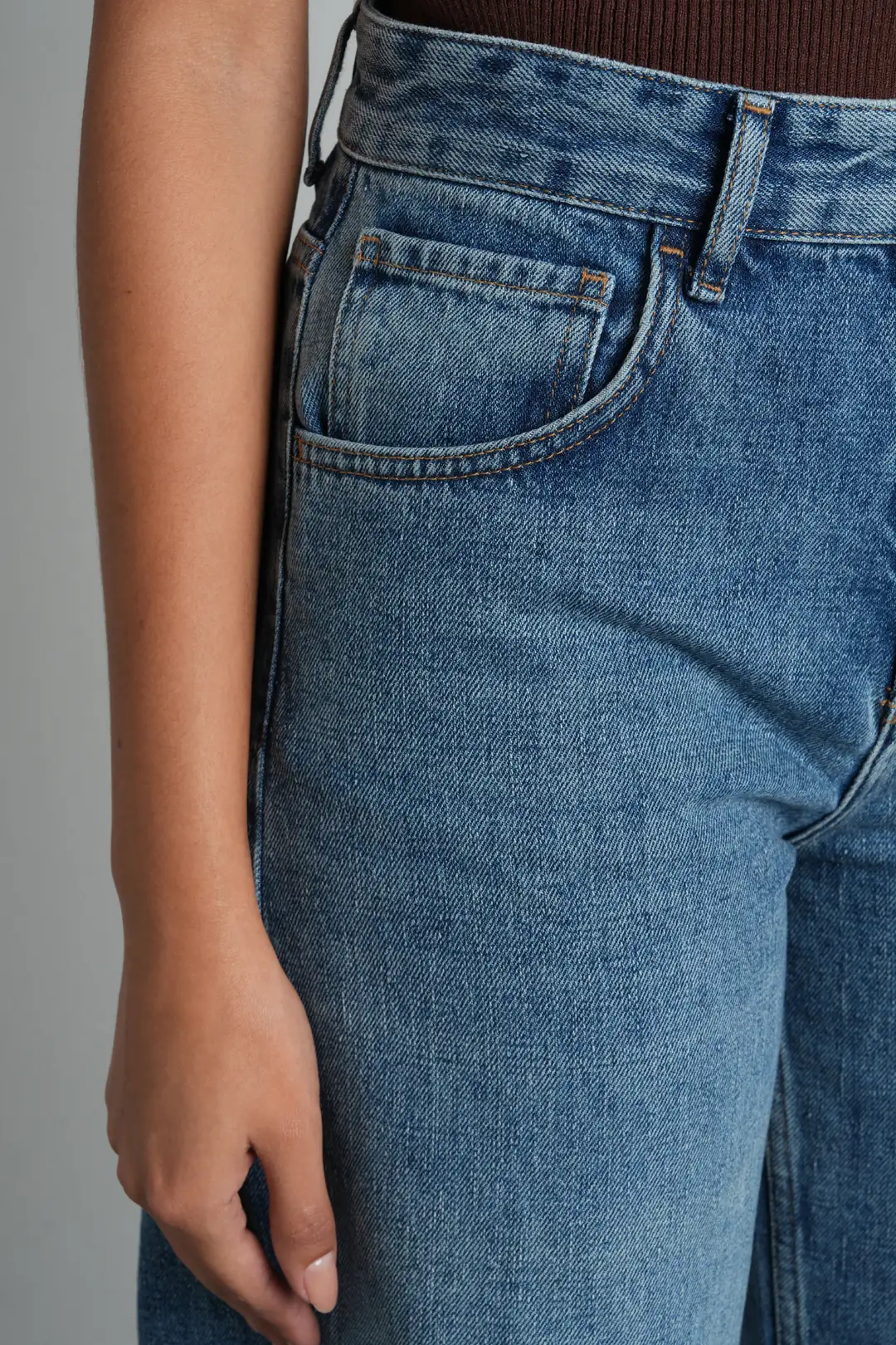 Mavi Balloon Fit Normal Bel Pamuklu Kadın Jean Pantolon