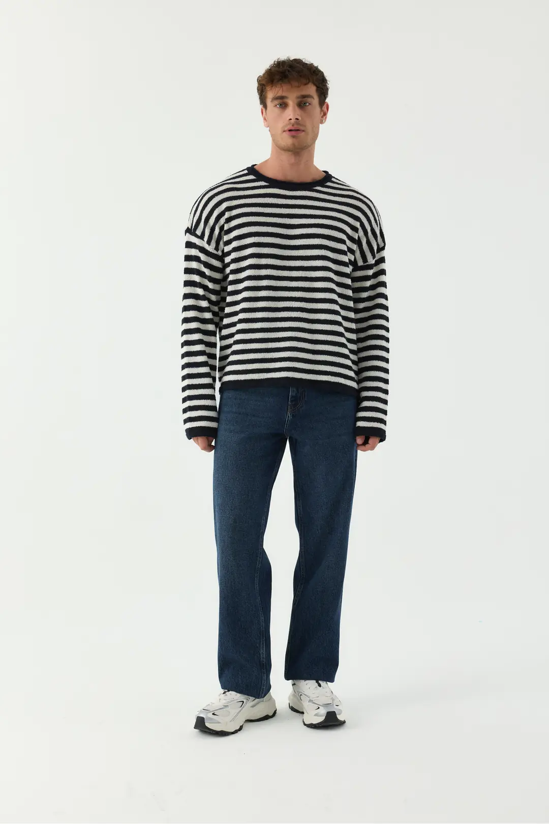 Ürün görseli: 7021 - Erkek Baggy Fit Normal Bel  Geniş Paça Jean Pantolon