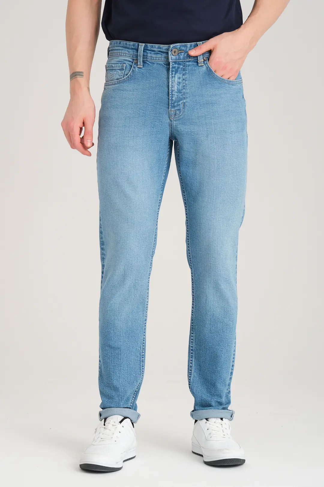 Slim D268 Günlük Erkek Straight Strech Jean Normal Bel Young 5 Cep Kot Pantolon