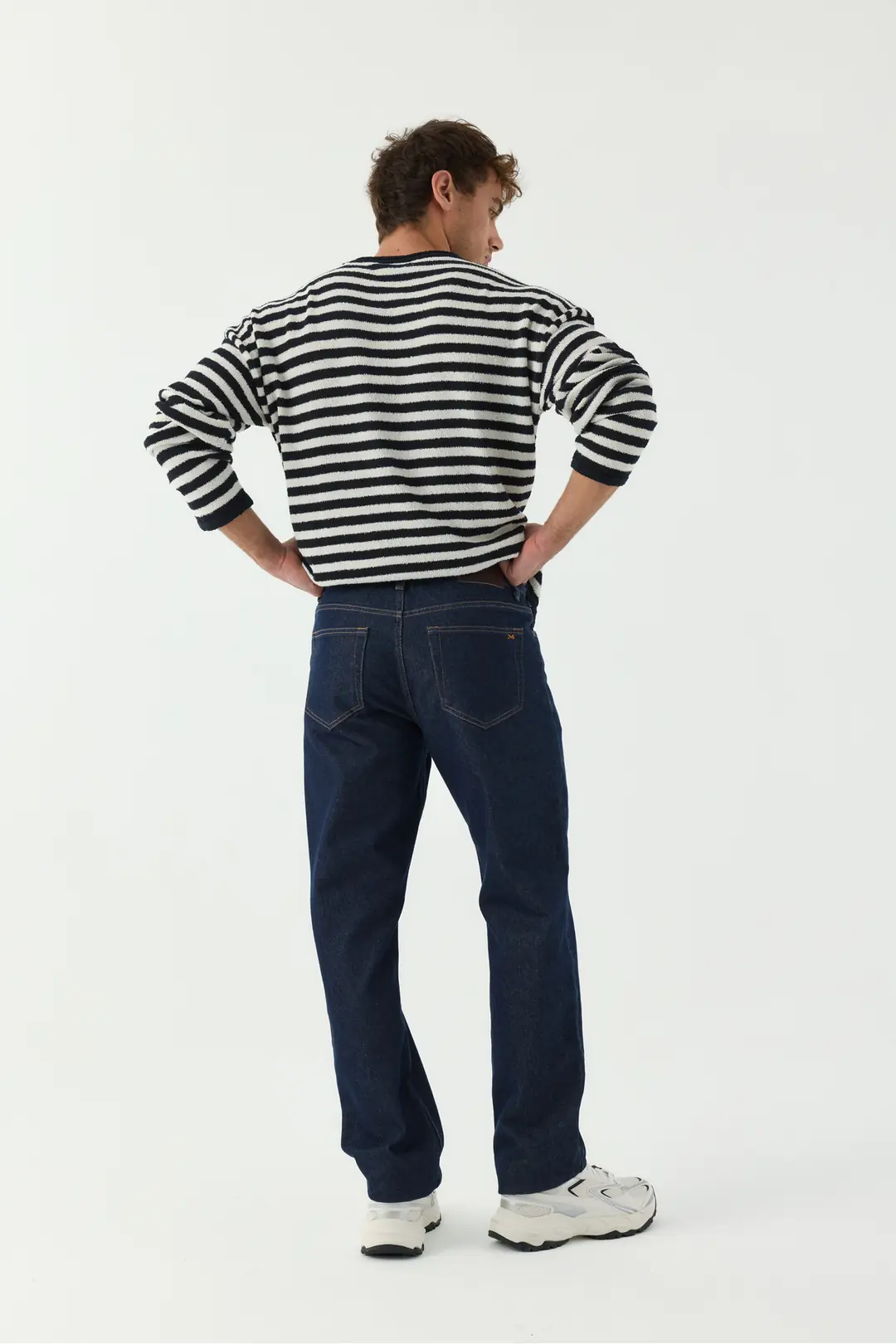 Regular Erkek Mavi Rigid Normal Bel 5 Cep Denim Jean Kot Pantolon