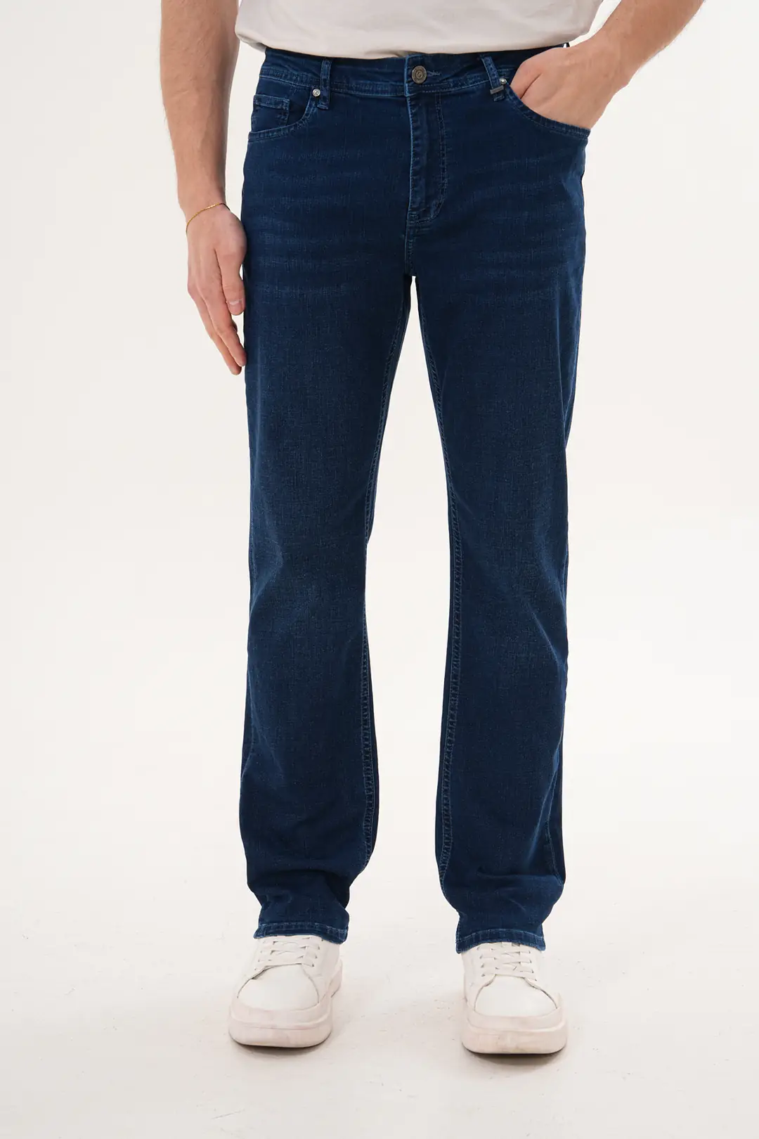 7151 - Erkek Normal Bel Straight Fit Boru Paça Jean Pantolon