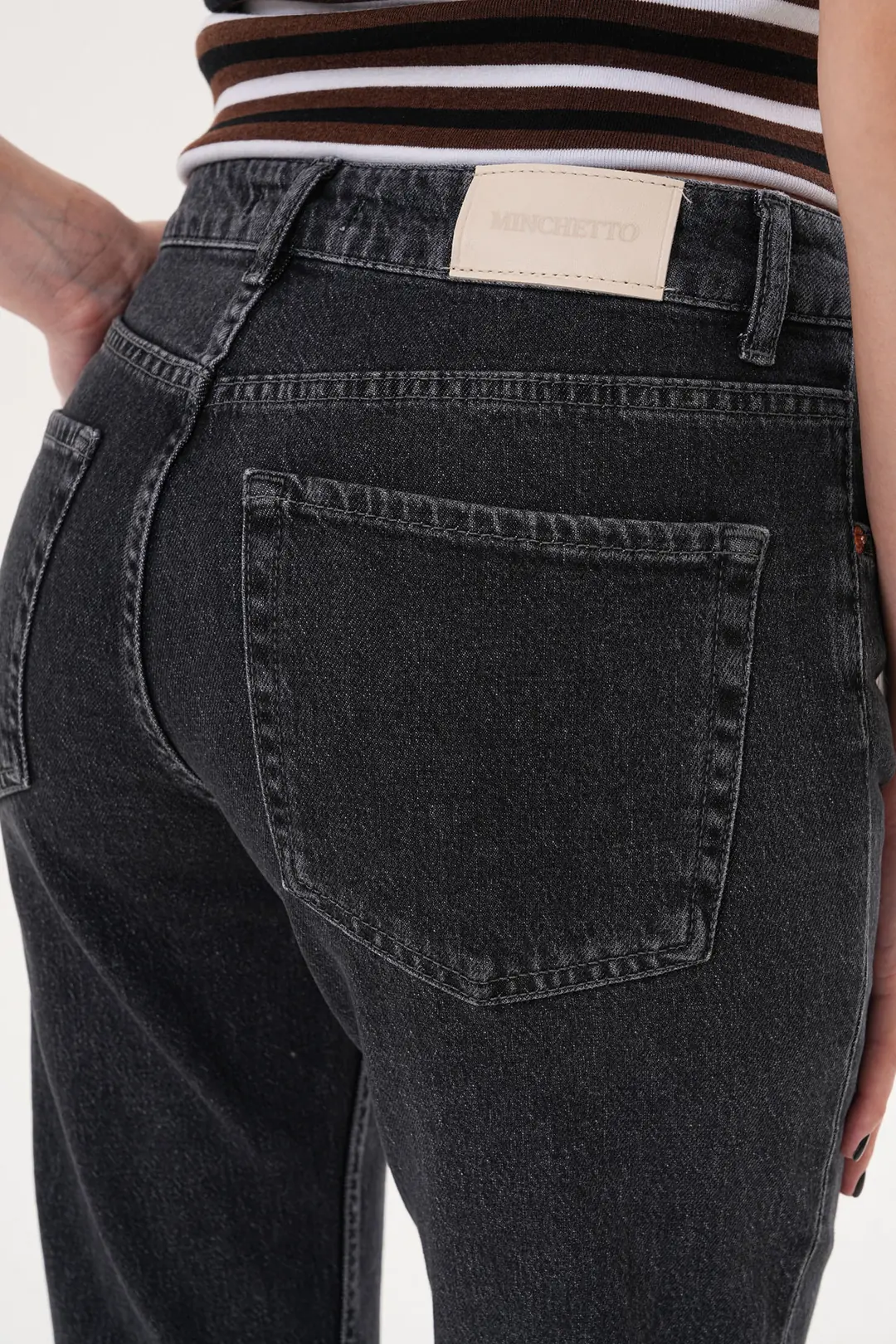 6030 - Kadın Normal Bel Straight Fit Boru Paça Jean Pantolon