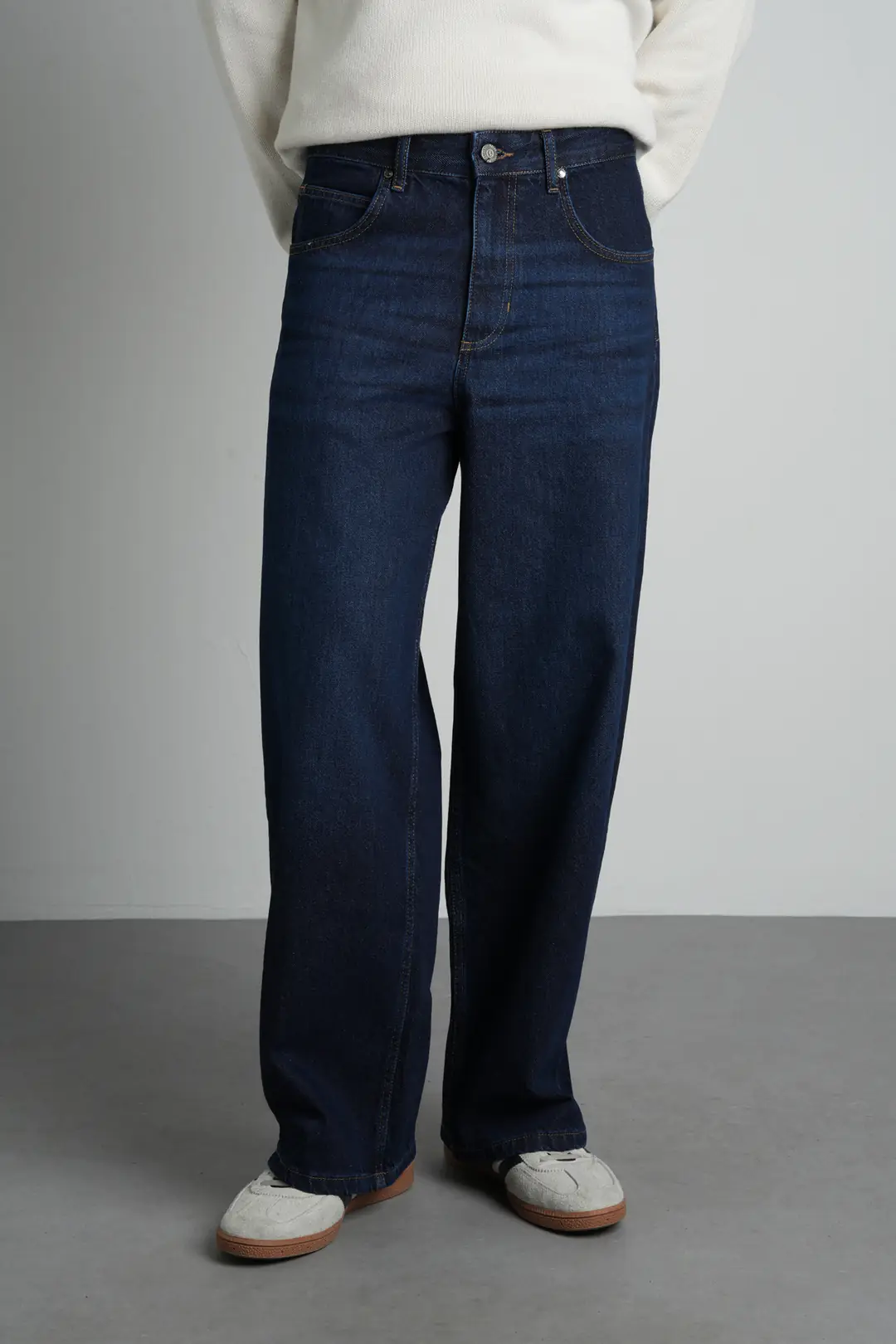 Wide Baggy Fit Normal Bel Erkek Jean Pantolon