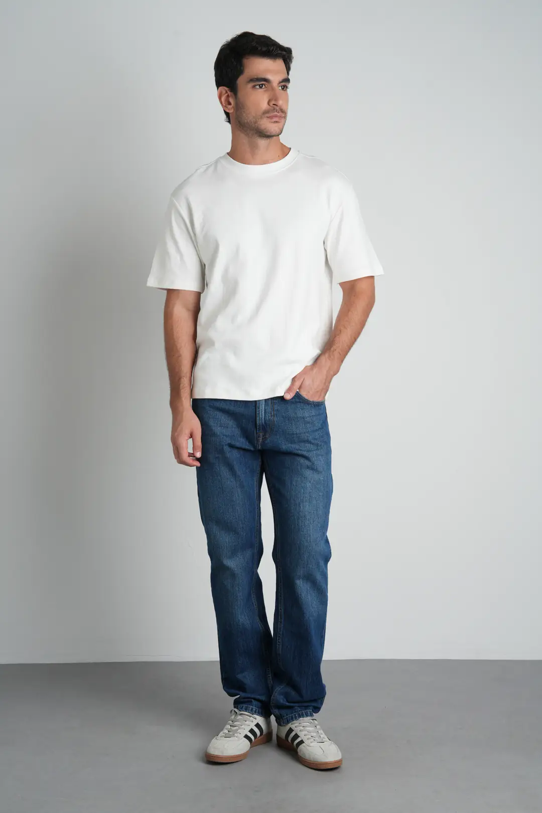 Ürün görseli: Mavi Tapered Fit Normal Bel Likralı Erkek Jean Pantolon