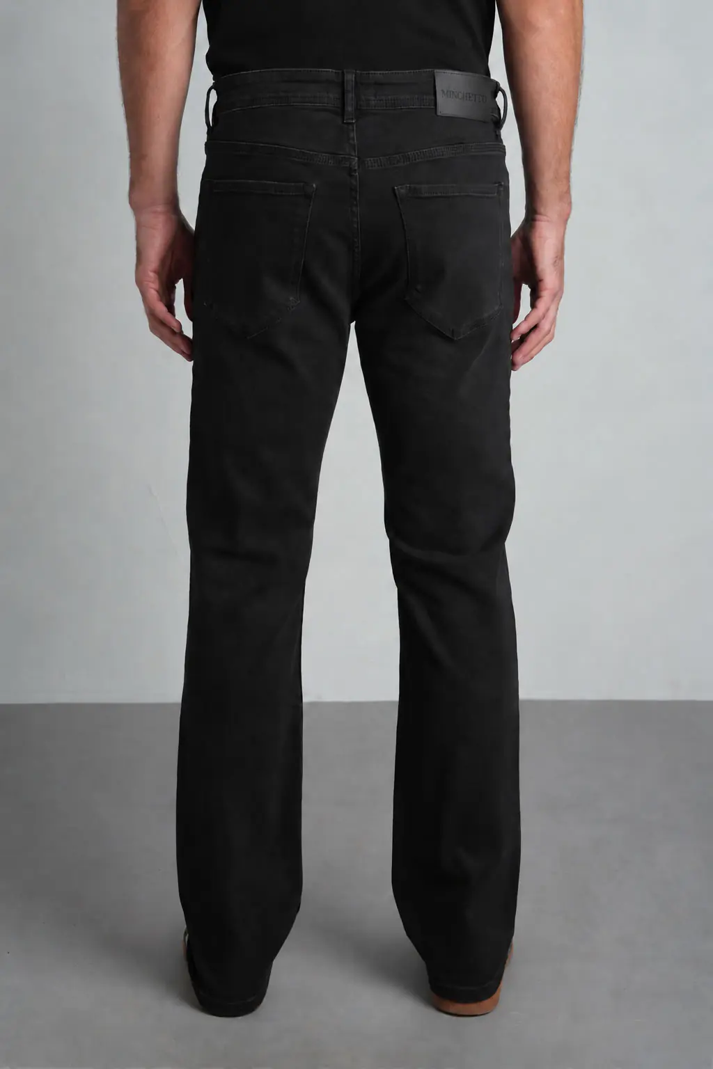Siyah Straight Fit Normal Bel Likralı Erkek Jean Pantolon