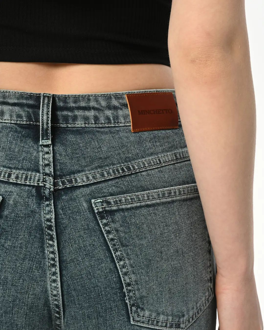 6102 - Kadın Mom Fit Yüksek Bel Bilek Boy Jean