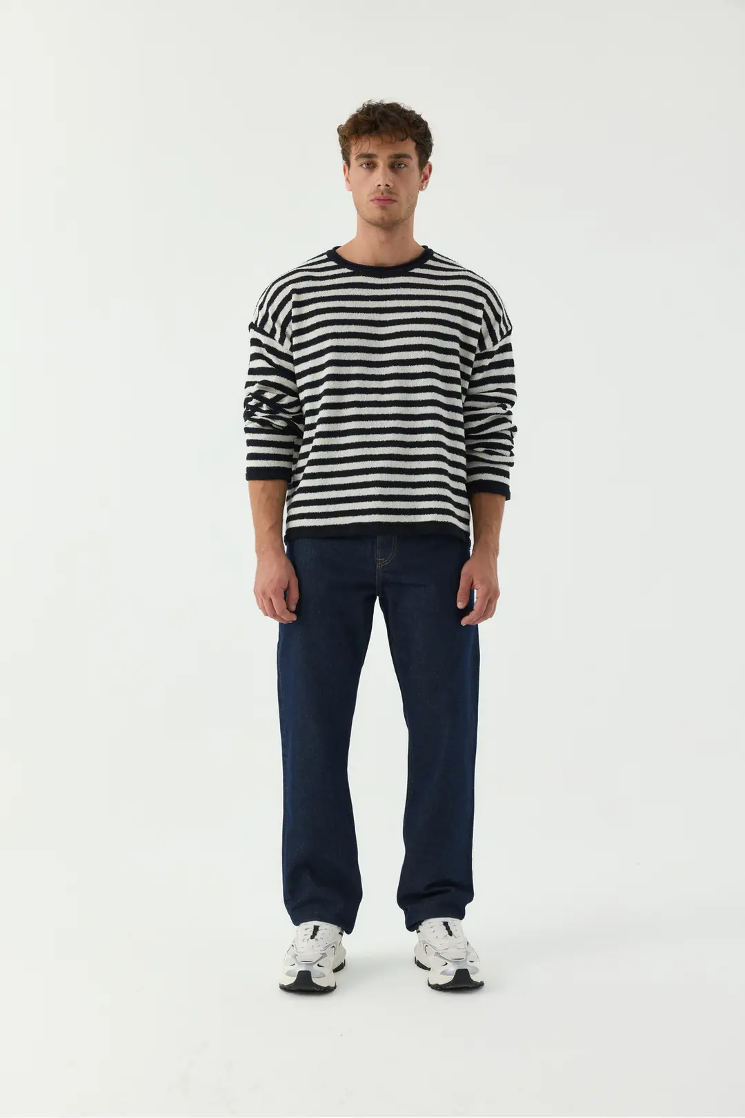 Regular Erkek Mavi Rigid Normal Bel 5 Cep Denim Jean Kot Pantolon