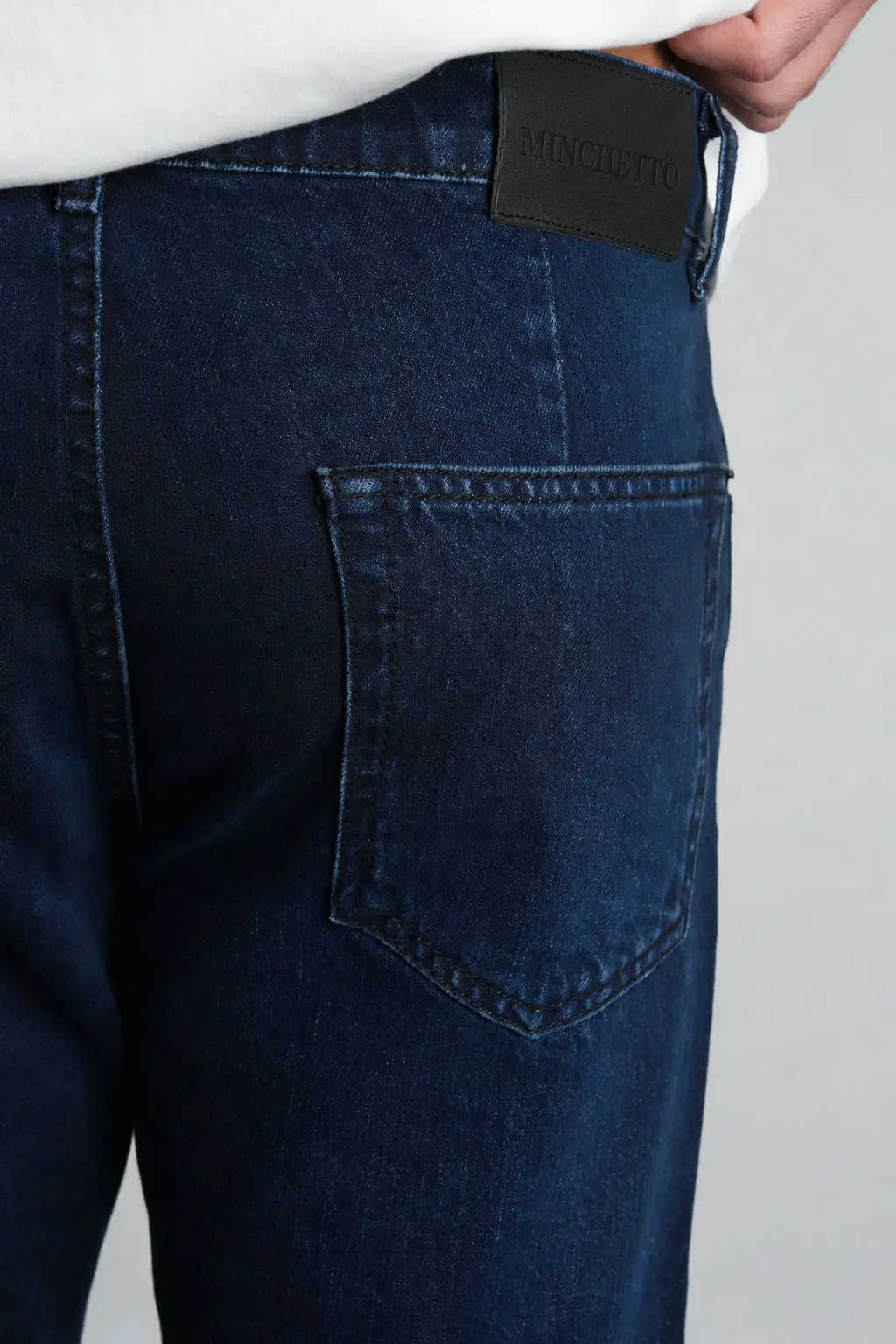 Mavi Siyah Tapered Fit Normal Bel Likralı Erkek Jean Pantolon