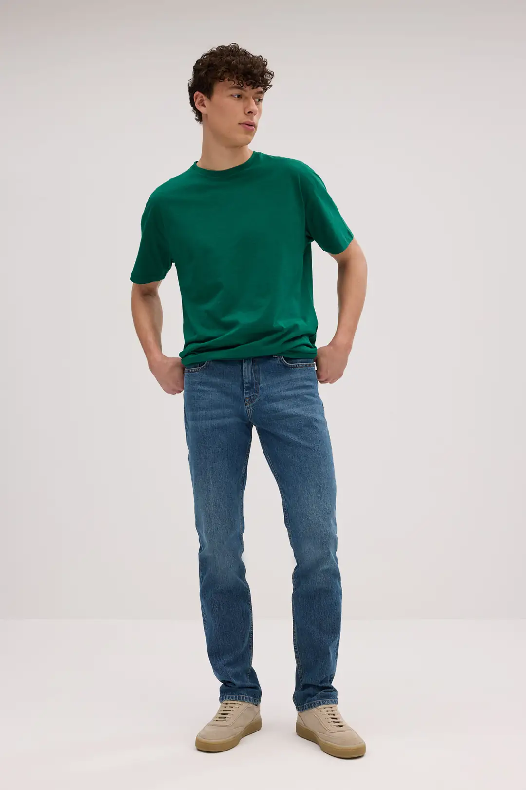Ürün görseli: 7002 - Erkek Straight Fit Normal Bel Jean Kot Pantolon - Tint Blue