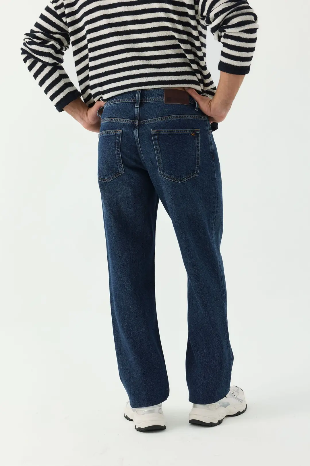7021 - Erkek Baggy Fit Normal Bel  Geniş Paça Jean Pantolon