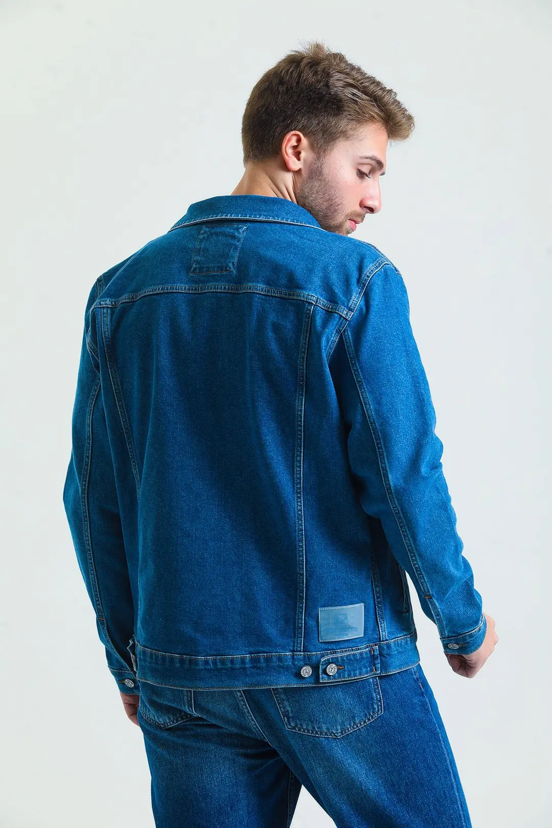 Günlük Erkek Klasik Strech Jean Young Denim Şık Ceket
