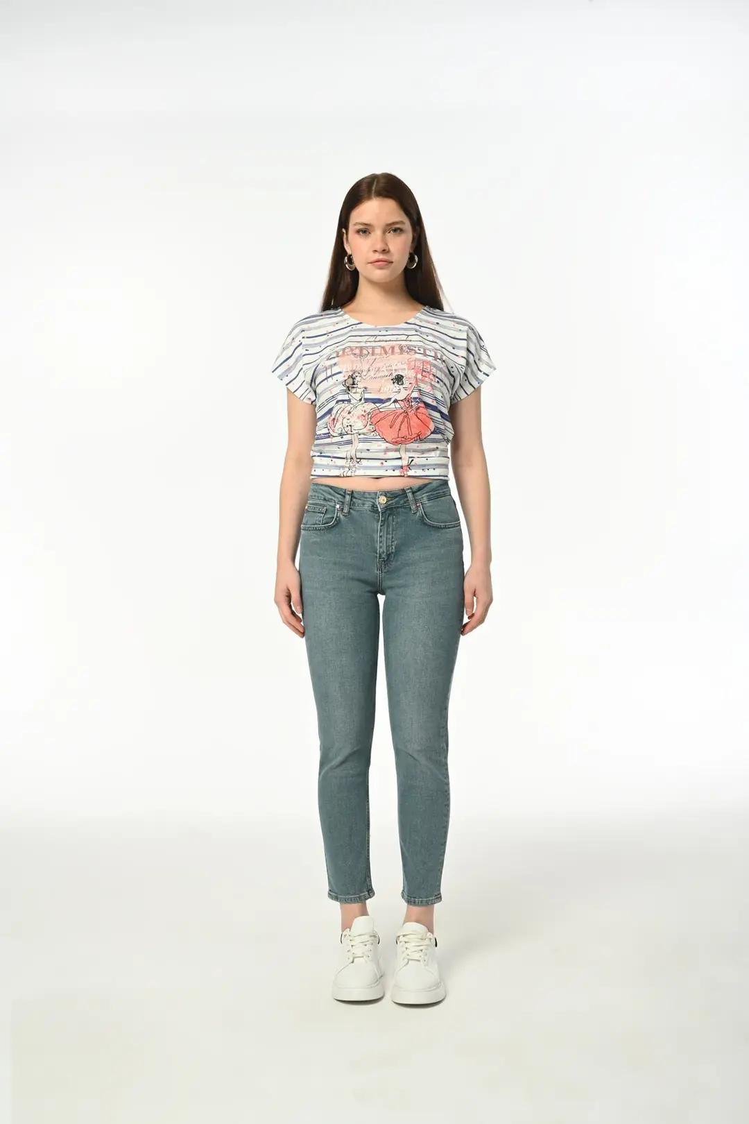 Ürün görseli: Slim MOM Günlük Kadın Strech Jean Normal Bel Traditional 5 Cep Kot Pantolon