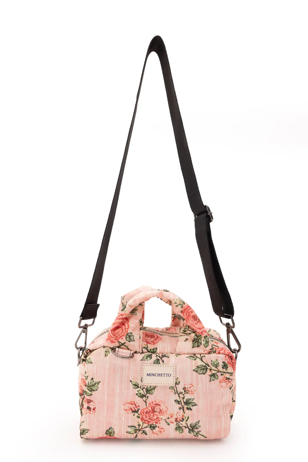 Ürün görseli: Nova Mini Pembe Floral Desenli El ve Omuz Çantası