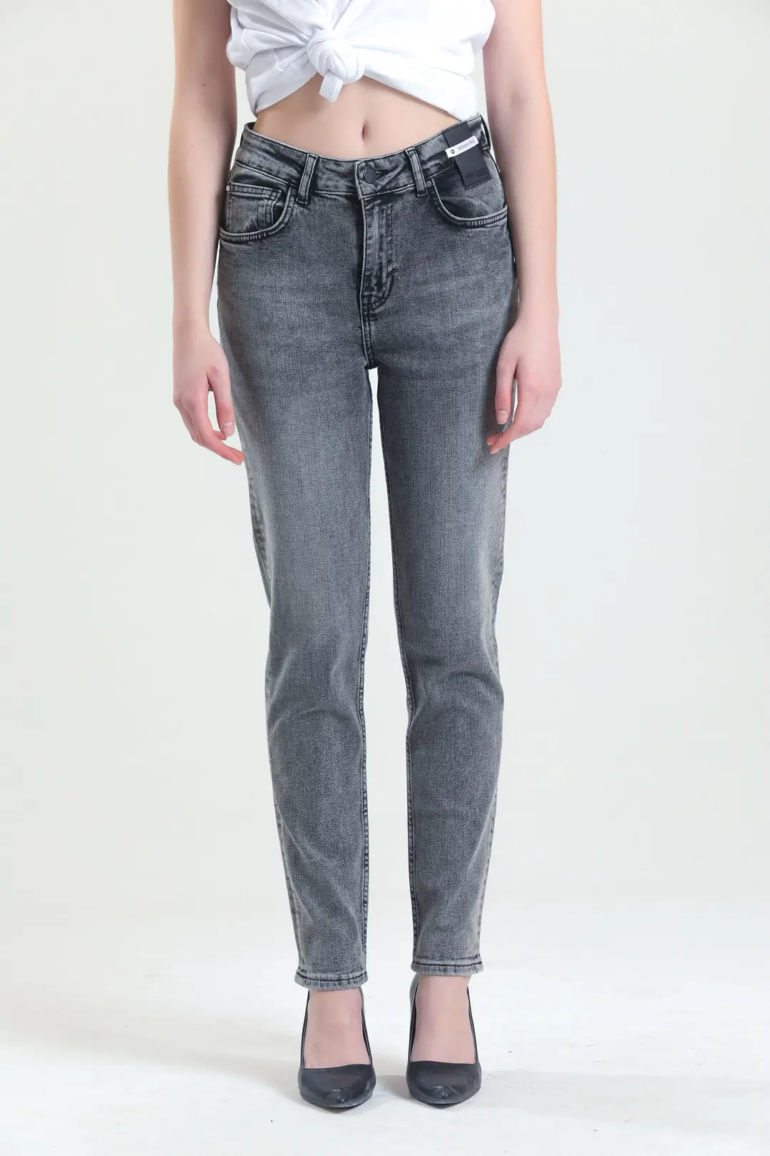 Ürün görseli: Slim MOM Günlük Kadın Strech Jean Normal Bel Traditional 5 Cep Kot Pantolon
